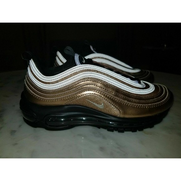 Nike Air Max 97 CT1176-900 Women's Running Shoes Metallic Red Bronze Gold Size 6 - Picture 1 of 8